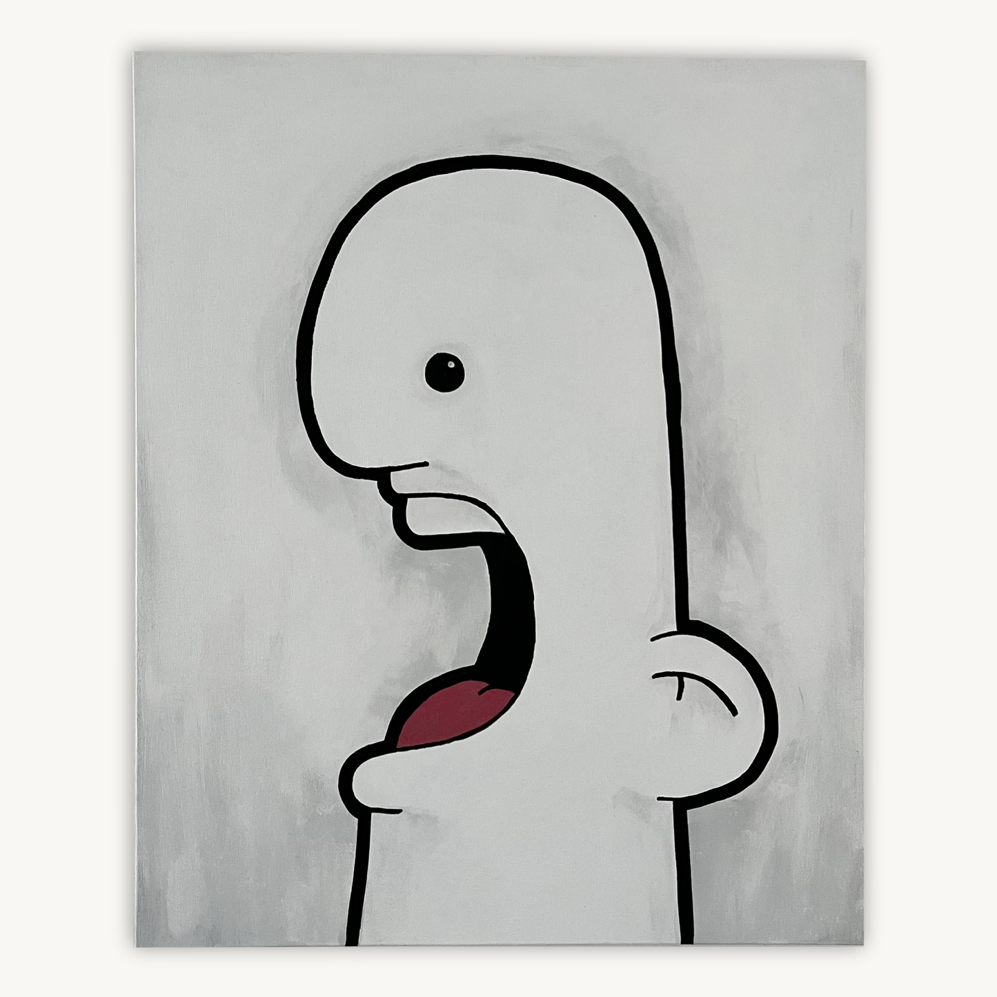 Mr White painting