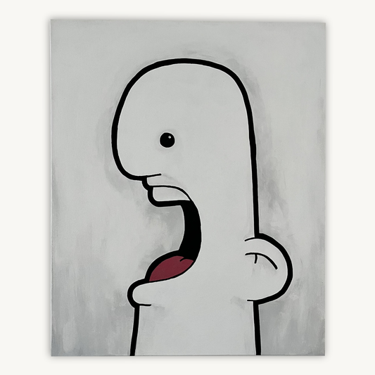 Mr White painting