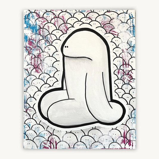 Penis shit painting