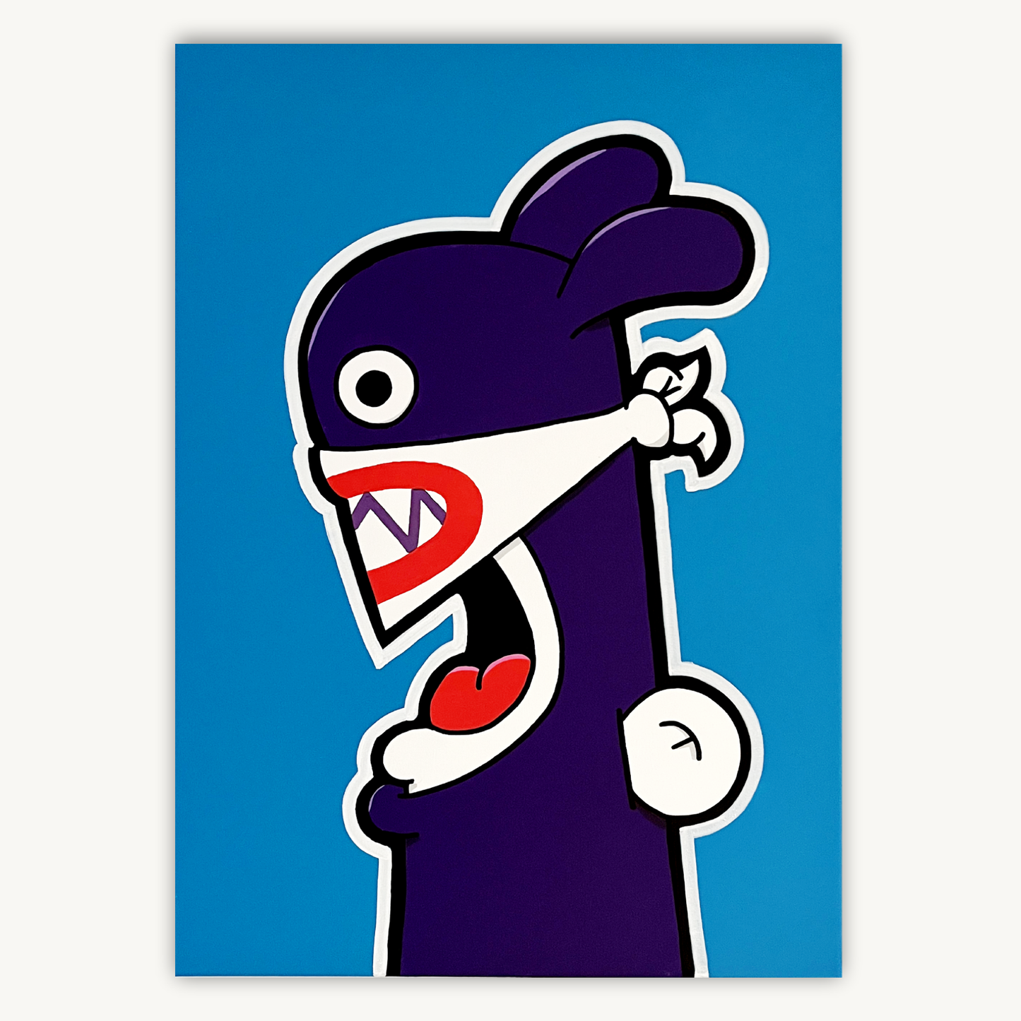 Shouter vs Nabbit painting