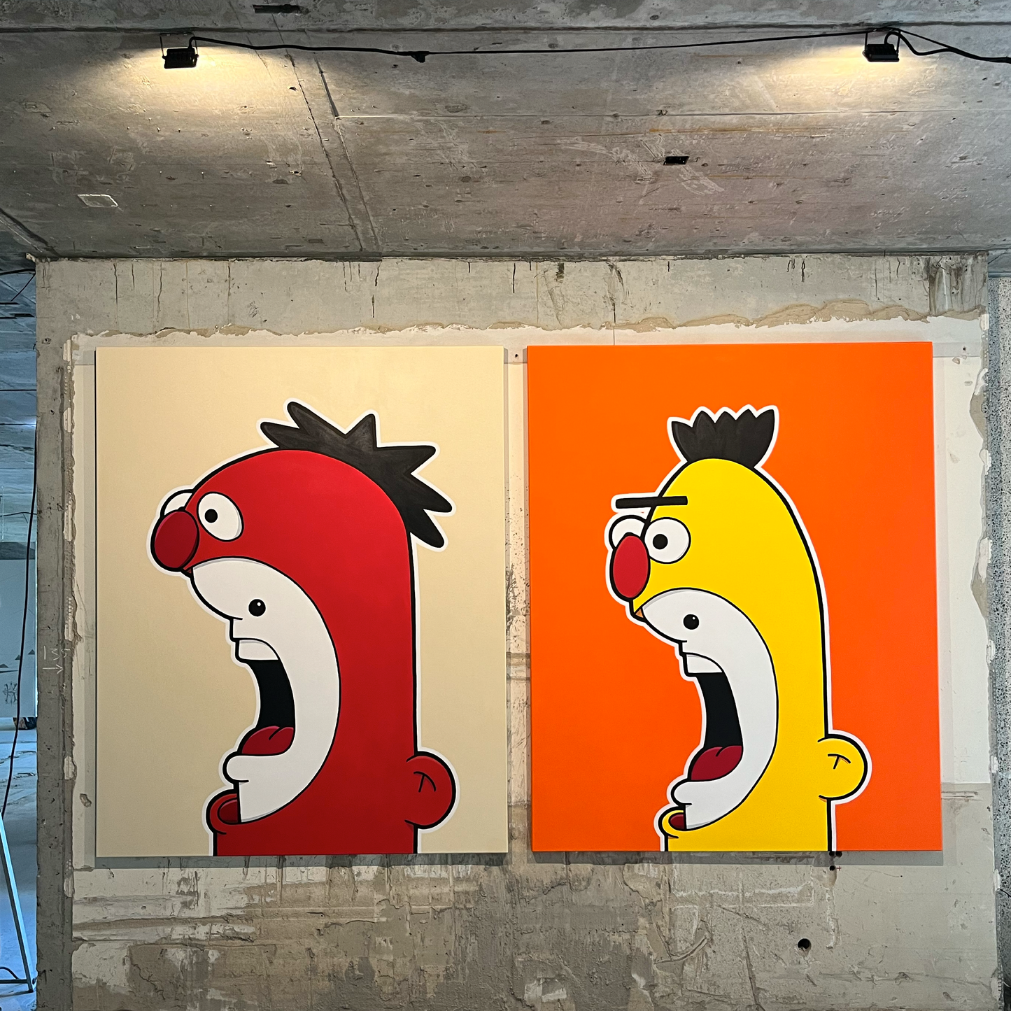 Shouter vs Bert and Ernie painting