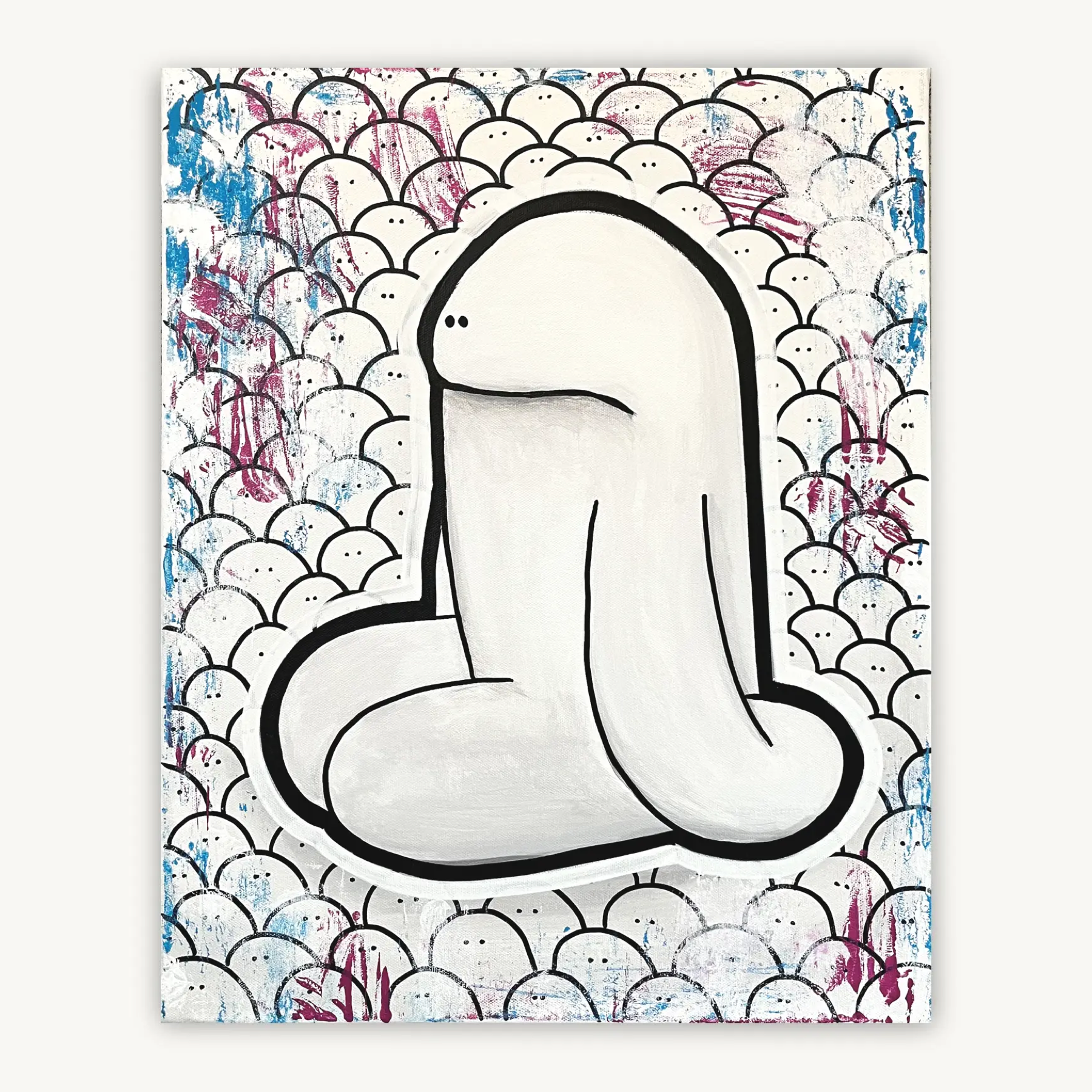 Penis shit painting