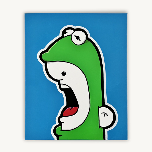 Shouter vs Kermit painting