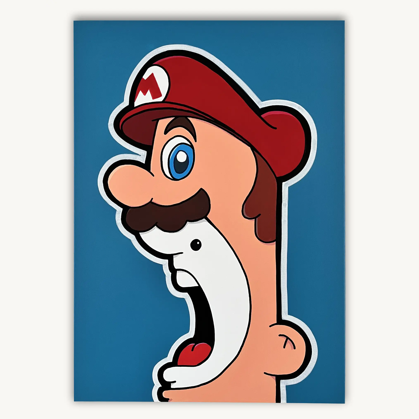 Shouter vs Mario painting