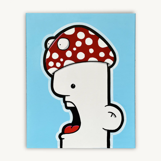 Shouter vs Mushroom painting