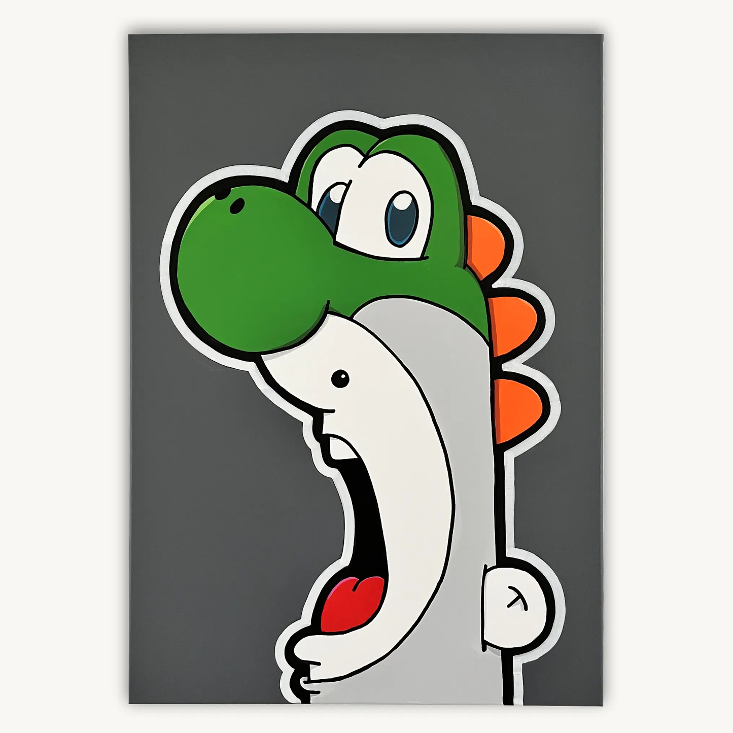 Shouter vs Yoshi painting