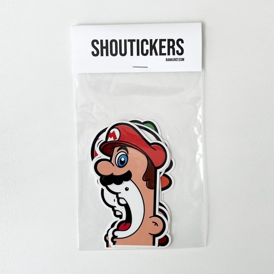 Shouters vs Super Mario sticker pack