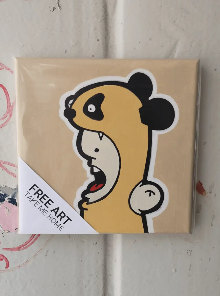 Free art project - panda shouter